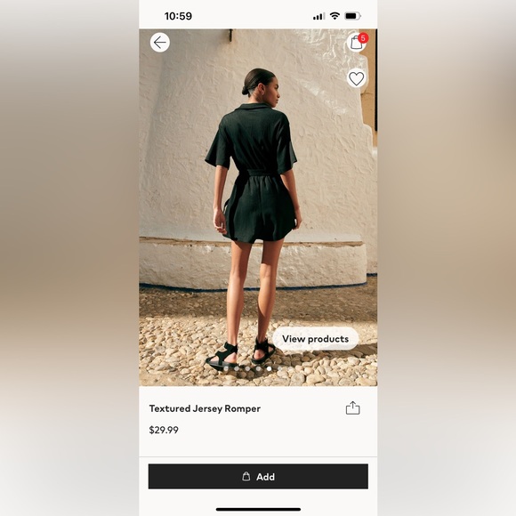 NWOT Jersey Romper - Picture 4 of 4